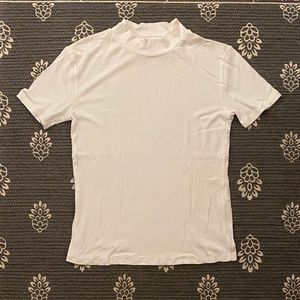 Rib Knit Short Sleeve Rib Knit Sweater or Top